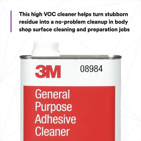 3M General Purpose Adhesive Cleaner, 08984, 1 Quart, 6 per case 7000000492